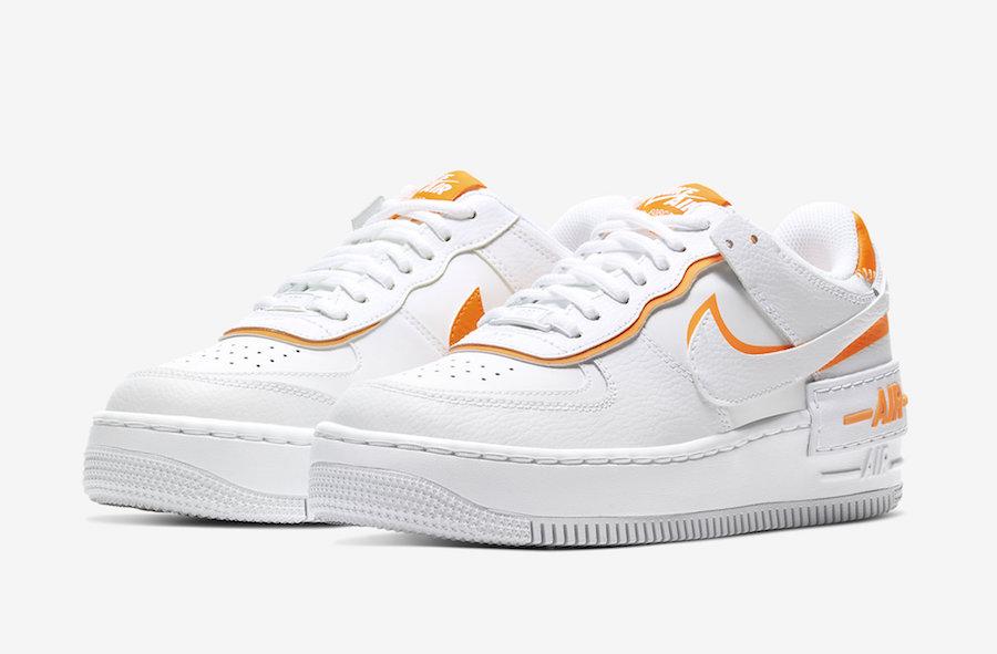 NIKE AIR FORCE 1 SHADOW "ORANGE WHITE"