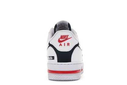 NIKE AIR FORCE 1 REACT "WHITE BLACK RED"