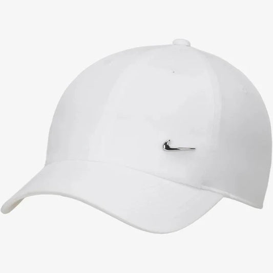 NIKE CAP DRI-FIT CLUB METAL SWOOSH "WHITE"