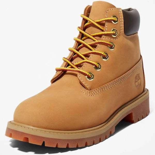 TIMBERLAND PREMIUM LACE-UP LETHER BOOTS "BROWN"