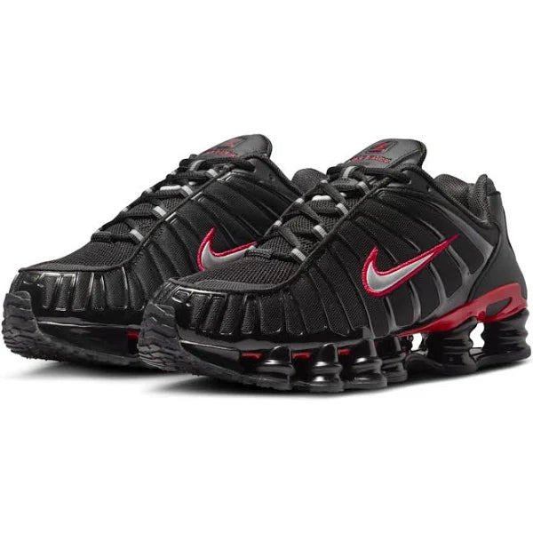 NIKE SHOX TL "BLACK UNIVERSITY RED"