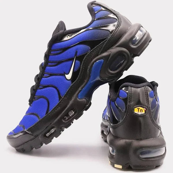 NIKE AIR MAX PLUS "BLACK PACER BLUE"